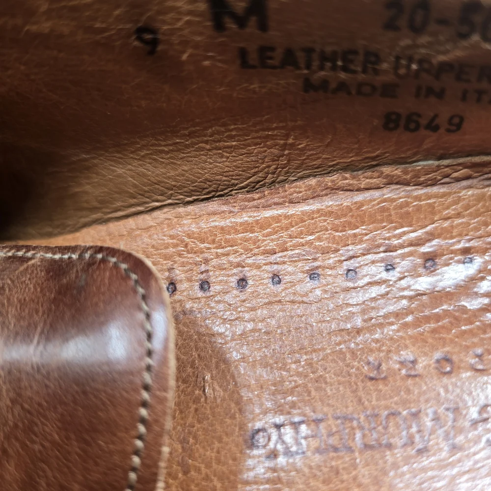 Brown and Tan Oxford‎ Shoes with Lace-Up Design